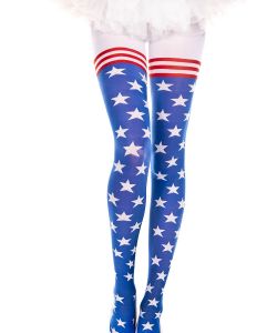 Flag-Print-Pantyhose